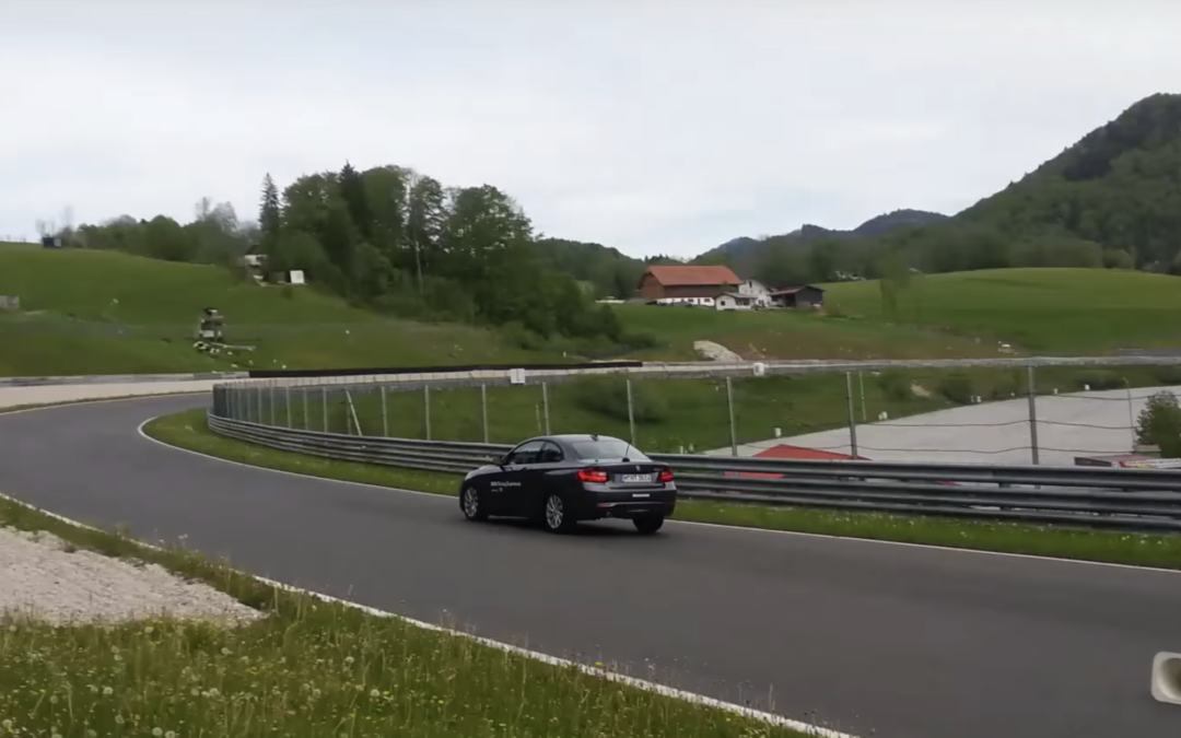 BMW B2 Salzburgring Hochgeschwindigkeits Bremsung